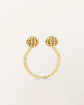 Bague Duo minis Oursins or jaune