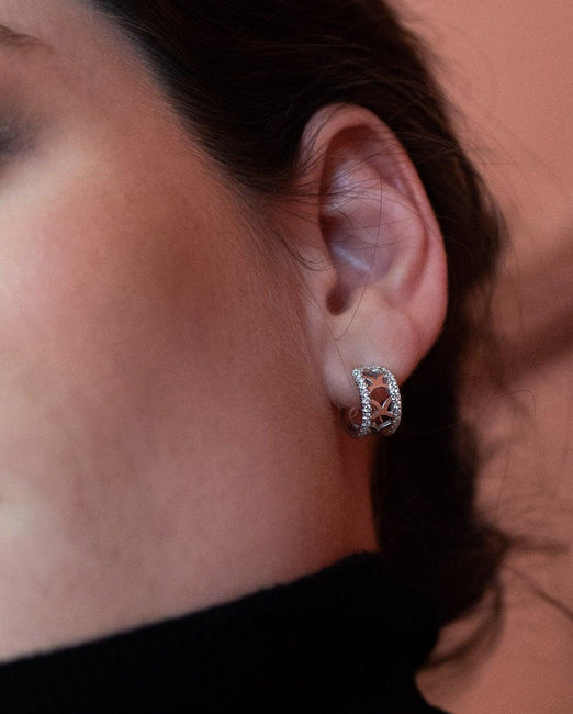 Boucles d'oreilles créoles petit modèle - Barth Monte-Carlo