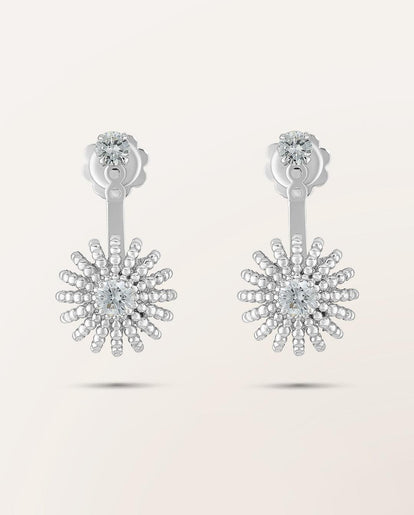 Boucles d'oreilles amovibles diamants Oursin - Barth Monte-Carlo