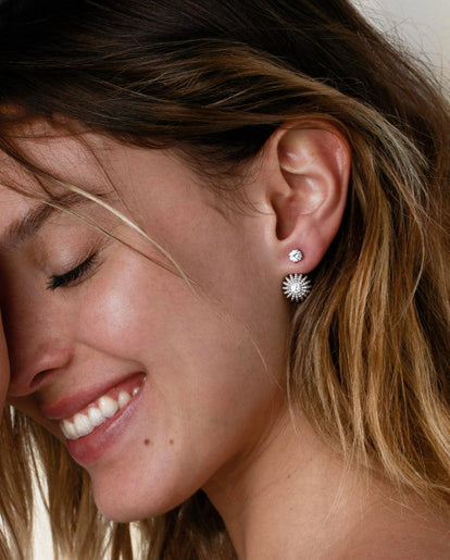 Boucles d'oreilles amovibles diamants Oursin - Barth Monte-Carlo